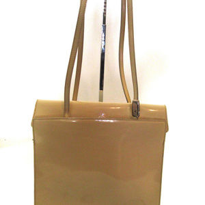 Furla Beige Patent Leather  Bag